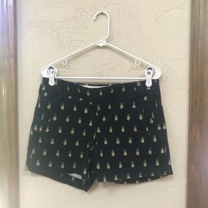 J. Crew Pineapple shorts